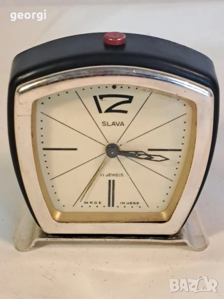 руски механичен будилник Слава 8/4, снимка 1