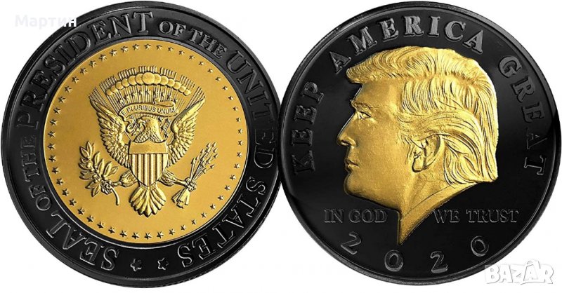 Монета Доналд Тръмп, снимка 1