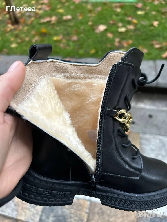 Кожени боти за момиченце , снимка 1