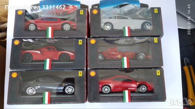 Комплект колички Shell Ferrari №302, снимка 1