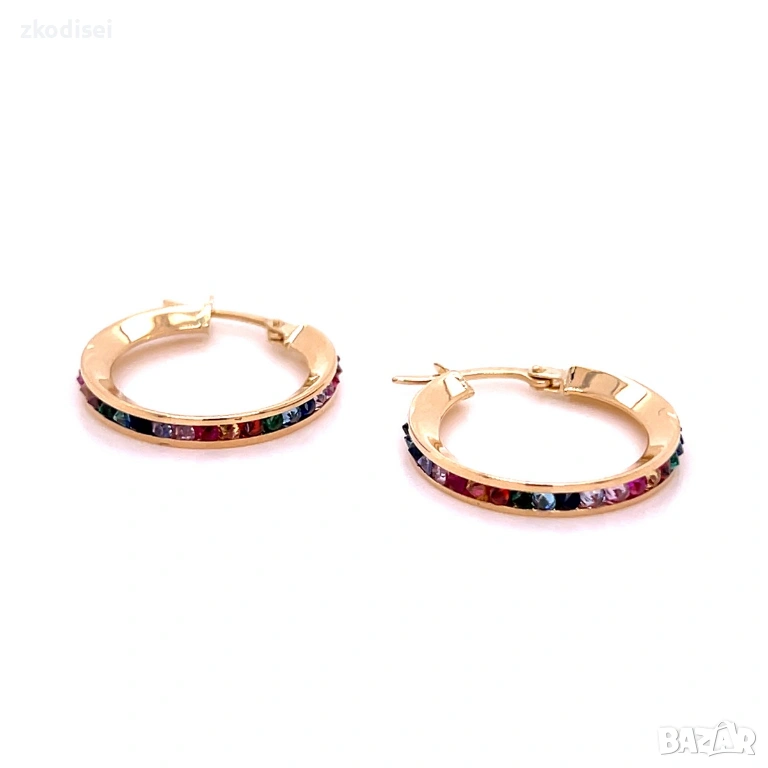 Златни обеци 2,58гр. 14кр. проба:585 модел:36369-3, снимка 1