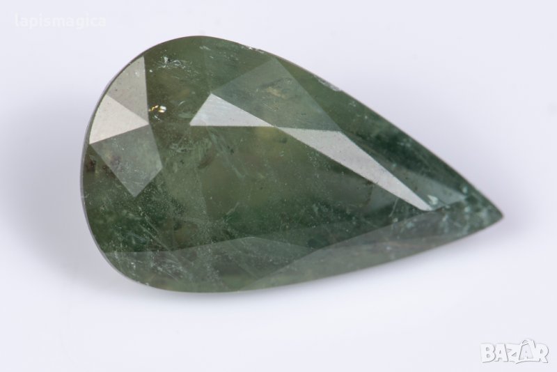 Голям Аквамарин берил 14.42ct капковидна шлифовка, снимка 1