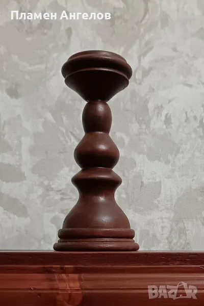 Свещник дървен, снимка 1