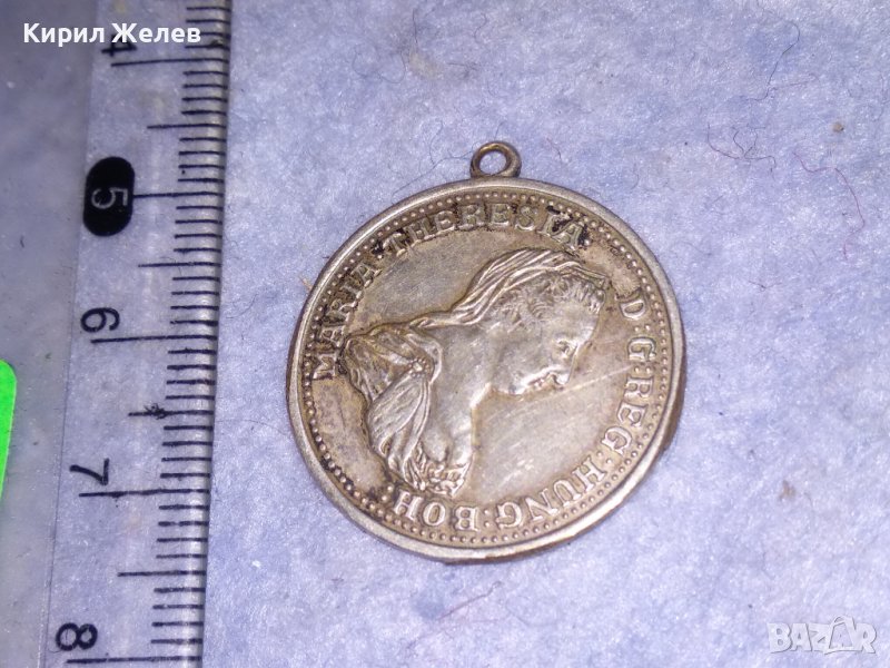 СТАР ДВУСТРАНЕН ПОСРЕБРЕН БРОНЗОВ МЕДАЛЬОН Тип МОНЕТА ТАЛЕР на МАРИЯ ТЕРЕЗИЯ АВСТРИЯ 31194, снимка 1
