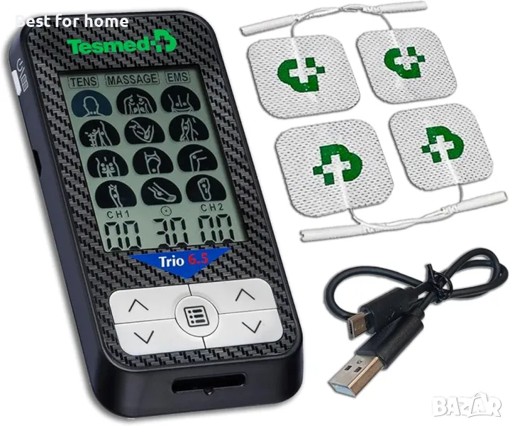 Уред за облекчаване на болка и мускулна стимулация TESMED Trio 6.5 TENS/ EMS, снимка 1