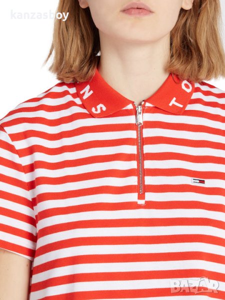 Tommy Hilfiger Jeans essential stripe polo dress relaxed fit - страхотна дамска рокля, снимка 1