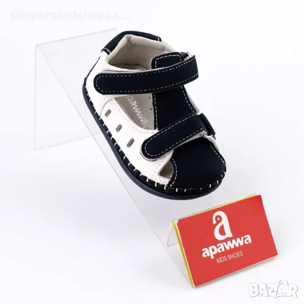 Бебешки обувки в т.син 17/20, снимка 1