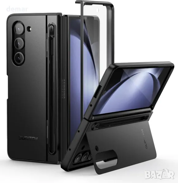 Кейс SURITCH за Samsung Galaxy Z Fold 5 2023 (БЕЗ писалка), протектор за екрана, скрита стойка, снимка 1