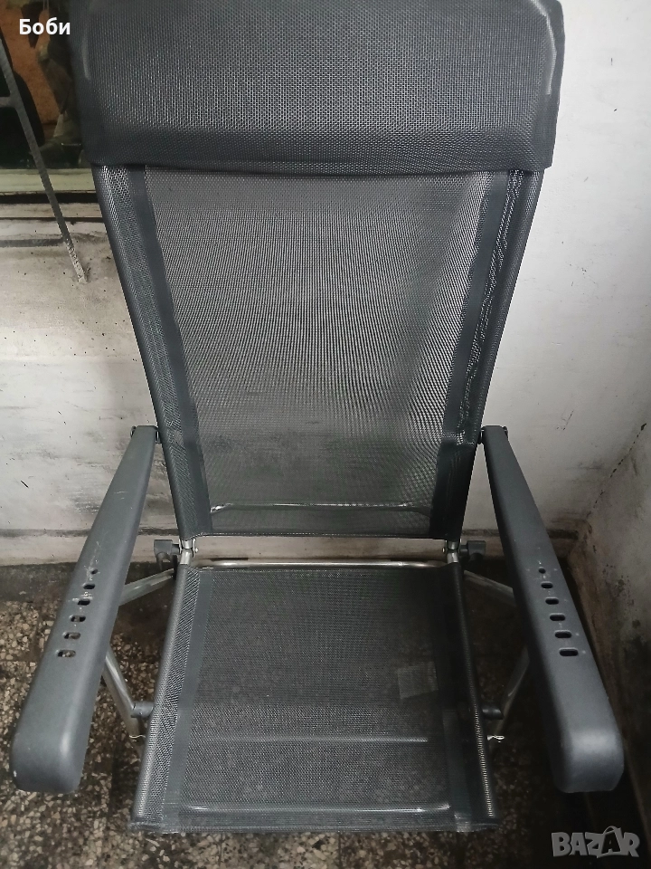 Алуминиев сгъваем стал,шезлонг, снимка 1