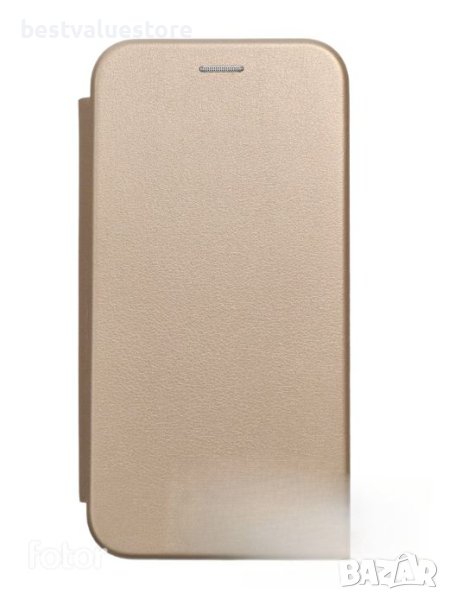 Самсунг Галакси Ес 24 Ултра Калъф Тефтер Залтист / Samsung Galaxy S24 Ultra Book Elegance Gold Case, снимка 1