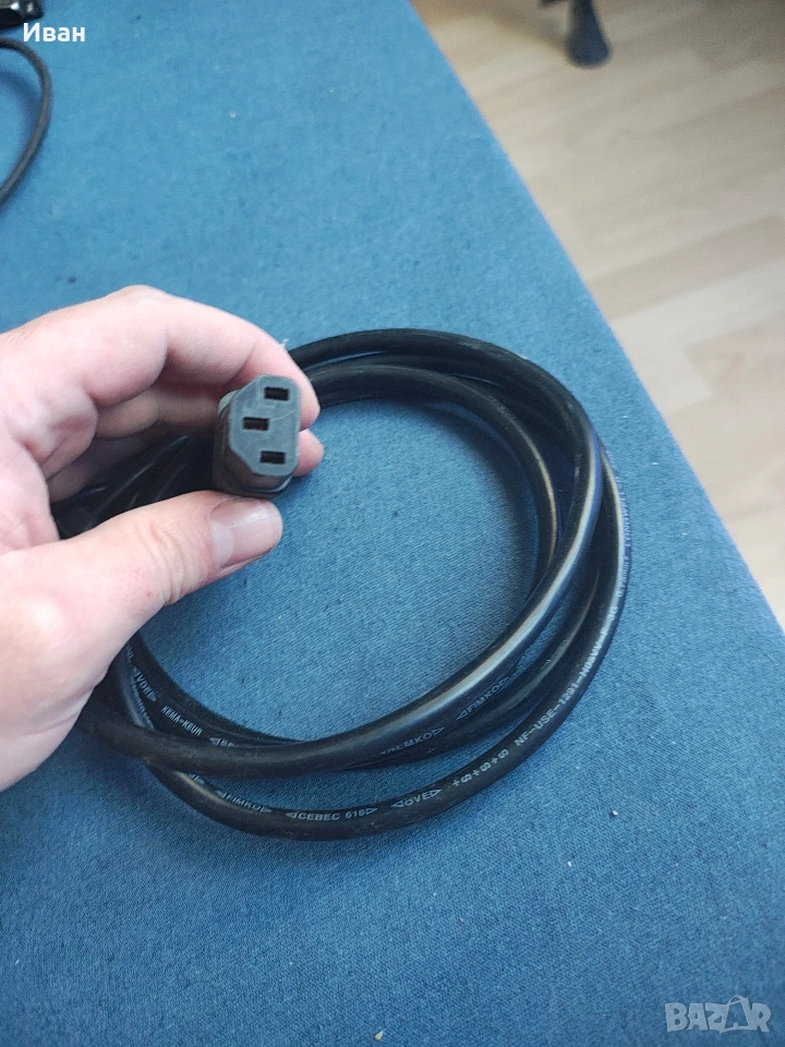 6 бр.захранващ кабел на 220в., снимка 1