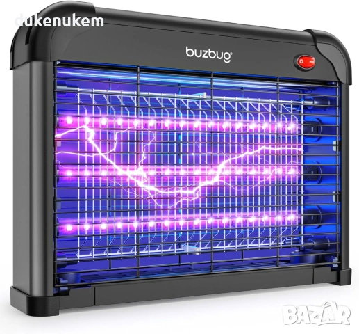 Електрическа LED лампа против комари и мухи 3800V с 3 UV LED крушки