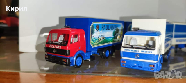 Сет камиончета Мерцедес на Herpa, HO мащаб, снимка 11 - Антикварни и старинни предмети - 44820605