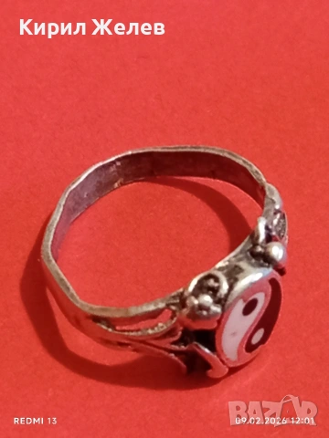 Сребърен пръстен Ин и Ян символизира хармония и баланс в любовта 27304, снимка 7 - Пръстени - 53411990