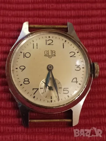 Стар механичен мъжки часовник GUB, Германия. , снимка 2 - Мъжки - 49269392