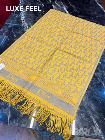 Balenciaga ⚜️ Hermes ⚜️Dior ⚜️Дамски Кашмирени Шалове , снимка 12 - Шалове - 56046130