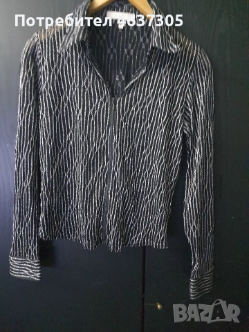 маркова транспаратна сребриста блуза