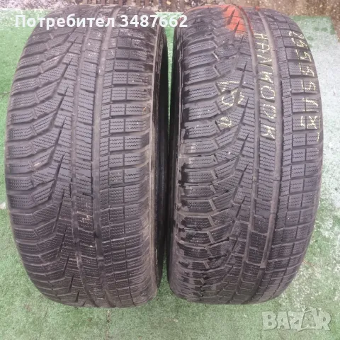 255 55 18 HANKOOK 2бр зимни дот 2019г , снимка 1 - Гуми и джанти - 48509869