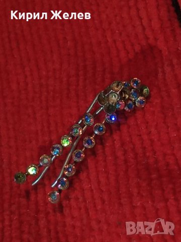 СТАРИ НЕЖНИ СРЕБЪРНИ РЕТРО ОБЕЦИ ВИСОКА ПРОБА СРЕБРО 28767, снимка 11 - Антикварни и старинни предмети - 37300385