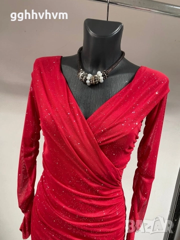 червена рокля, снимка 2 - Рокли - 52668528