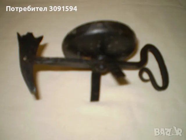 Свещник ковано желязо за една свещ декорация за дома, снимка 7 - Декорация за дома - 48856179