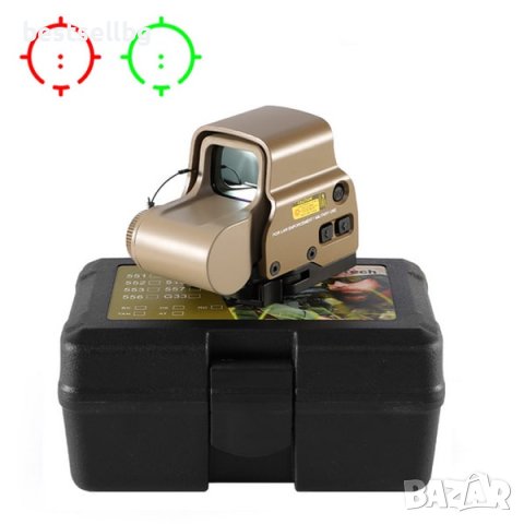 Компактен тактически мерник бързомер червена зелена точка пушка еърсофт, снимка 10 - Оборудване и аксесоари за оръжия - 42650062