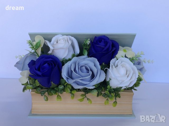 Букет от сапунени рози , снимка 11 - Декорация за дома - 40275710