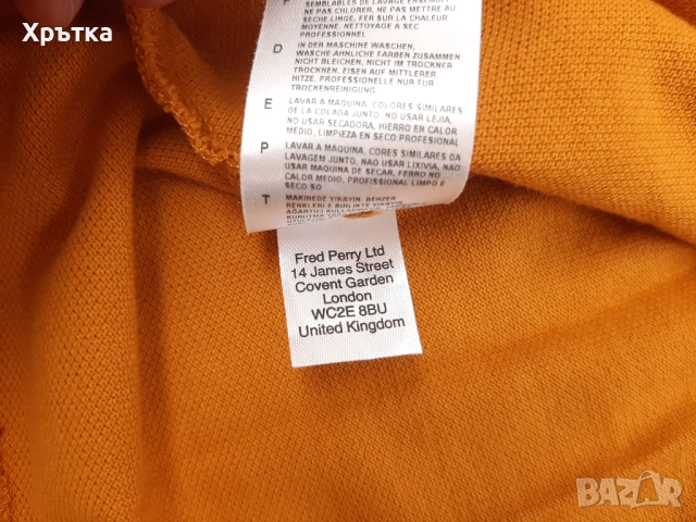 Fred Perry - Оригинална мъжка тениска с яка размер S, снимка 9 - Тениски - 53638184