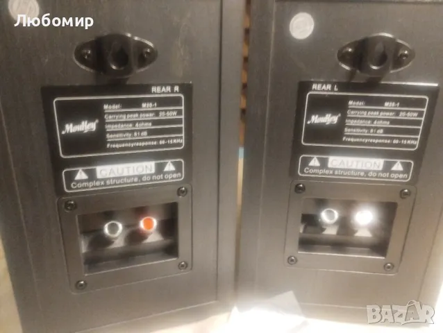 Moukey чифт пасивни високоговорители за рафтове, домашни стерео високоговорители с пиков100 W

, снимка 4 - Тонколони - 48280156