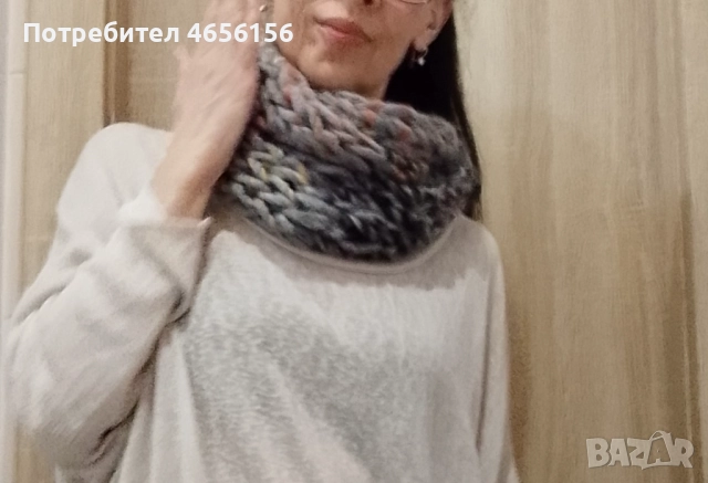 Шалове снуд или шал-яка + подарък+ доставка 28 лв, снимка 15 - Шалове - 52561093