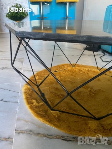 Холна маса с мраморен плот, снимка 2 - Маси - 41490744
