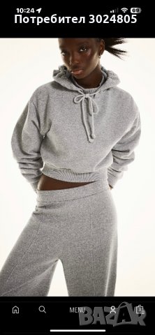 Cropped hoodie Zara, снимка 2 - Суичъри - 39262234