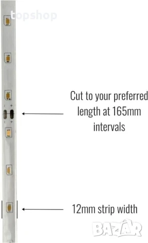 SolarCentre® Edge Външни соларни LED ленти, Топло бяло - 960 LED -20 м, снимка 3 - Соларни лампи - 50578047