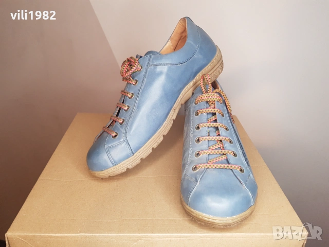 Унисекс Дански/Мъжки обувки Cinnamon естествена кожа 42