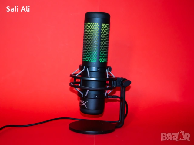 HyperX QuadCast S RGB Микрофон Геймърски USB Mic PC PS4 PS5 Mac, снимка 13 - Микрофони - 53055935
