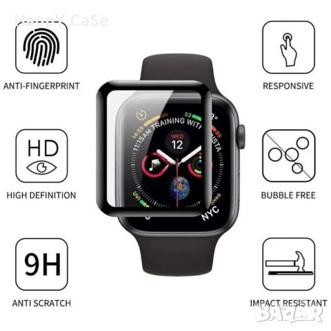 Apple Watch / Ultra / SE 2022 / Series 8 / 5D Протектор за цял екран, снимка 3 - Смарт гривни - 41043699