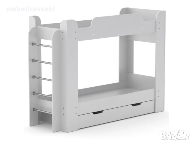 Ново! Двуетажно легло Компанит Твикс + 2 матрака, снимка 2 - Спални и легла - 53807623