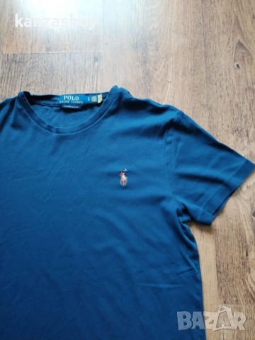 Polo Ralph Lauren Custom Slim Fit T-shirt - мъжка слим-фит тениска УМАЛЕНА S, снимка 5 - Тениски - 53864349