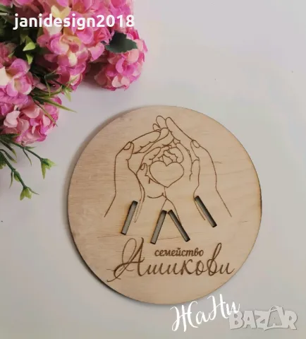 Семейно пано с фамилия по поръчка