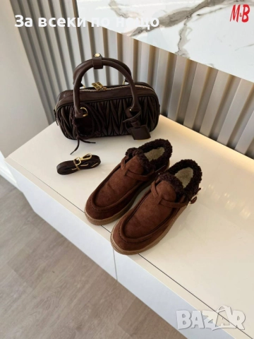 Miu Miu Дамски Меки И Топли Обувки Миу Миу - Налични Различни Цветове  Код SK254, снимка 6 - Дамски ежедневни обувки - 52596402