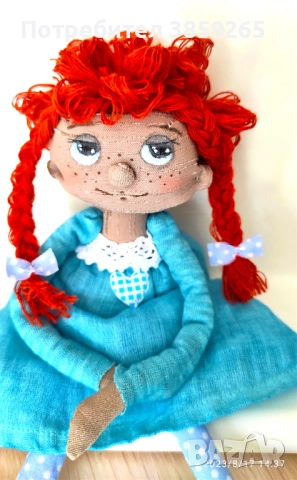 Кукла София. Текстилна мека кукла. ръчна изработка, снимка 11 - Кукли - 52816918
