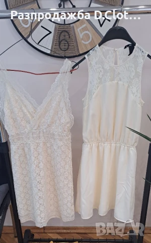 Бяла рокля с дантела , снимка 16 - Рокли - 46668430
