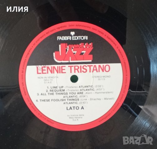 Lennie Tristano – 1979 - Lennie Tristano(Fabbri Editori – GdJ 13)(Jazz), снимка 12 - Грамофонни плочи - 44827548