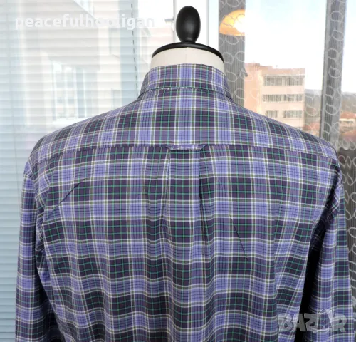 Gant Foxhunt Poplin Long Sleeve Shirt -страхотна мъжка риза с дълъг ръкав размер L/XL, снимка 7 - Ризи - 49034119