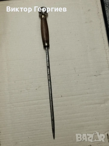 Голям ръчно правен стар нож., снимка 2 - Ножове - 53293781