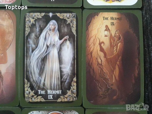 80 таро карти с кант и малка книжка: Fantastic Myths and Legends Tarot, снимка 16 - Карти за игра - 34436817