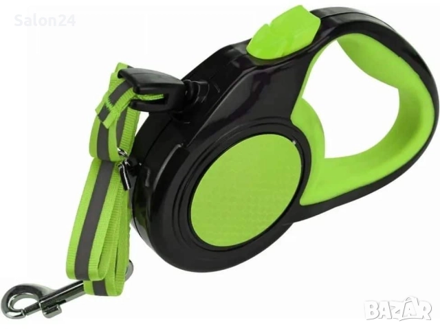 Автоматичен повод за куче 6 метра, до 50 кг., светлоотразителен, снимка 5 - За кучета - 52287471