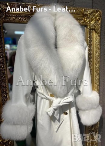 Дамски палта от кашмир и естествен косъм, снимка 3 - Палта, манта - 41925213