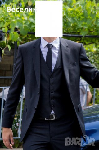 Мъжки костюм с елек и вратовръзка ANDREWS (M/L), снимка 16 - Костюми - 38899764
