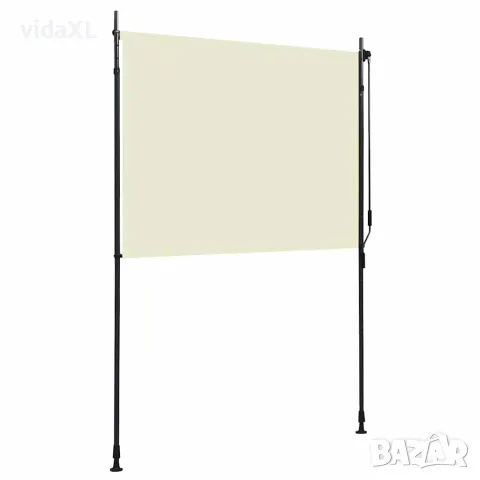 vidaXL Външна ролетна щора, 150x270 см, кремава, снимка 3 - Щори - 56146103